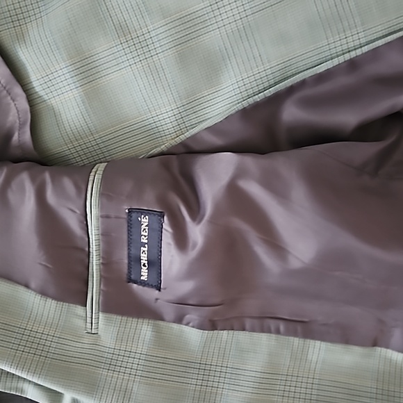 PRE-OWNED VINTAGE MICHEL RENE MEN'S CLASSIC JACKET. SIZE L. - Picture 4 of 6